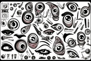 bloodshot eye tattoo idea