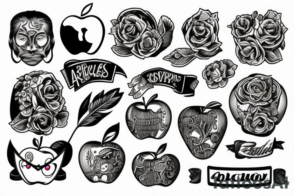 apple tattoo idea