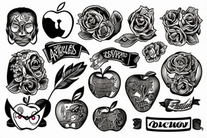 apple tattoo idea
