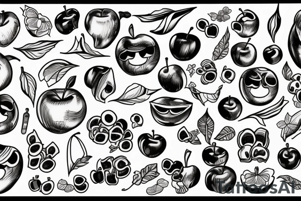 apple tattoo idea