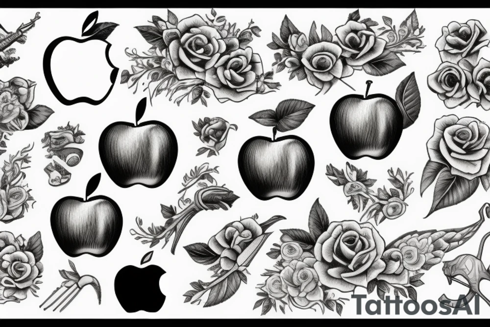 apple tattoo idea
