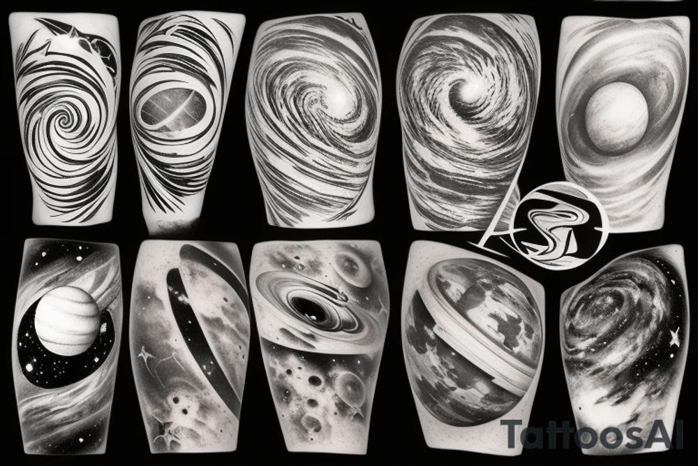 Planets, stars and galaxies 
Physics equations tattoo idea
