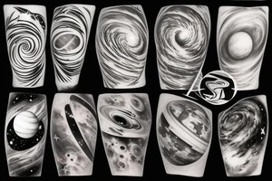Planets, stars and galaxies 
Physics equations tattoo idea