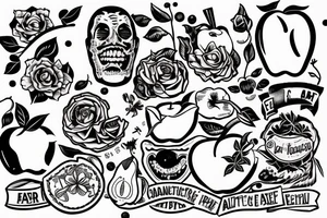 apple with a bite out of it tattoo idea