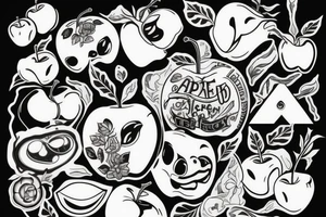 apple with a bite out of it tattoo idea