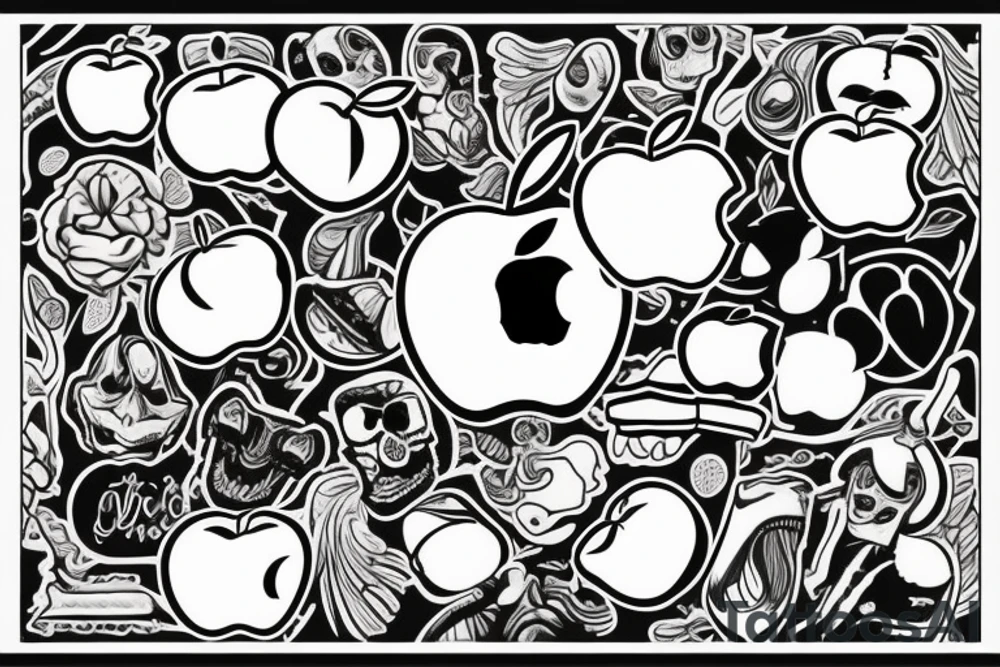 apple with a bite out of it tattoo idea