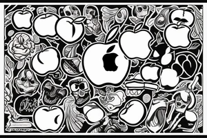 apple with a bite out of it tattoo idea
