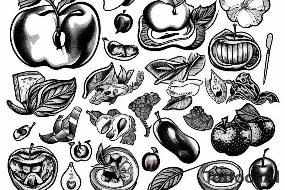 apple with a bite out of it tattoo idea