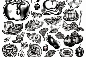 apple with a bite out of it tattoo idea