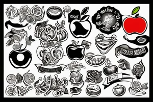 apple with a bite out of it tattoo idea