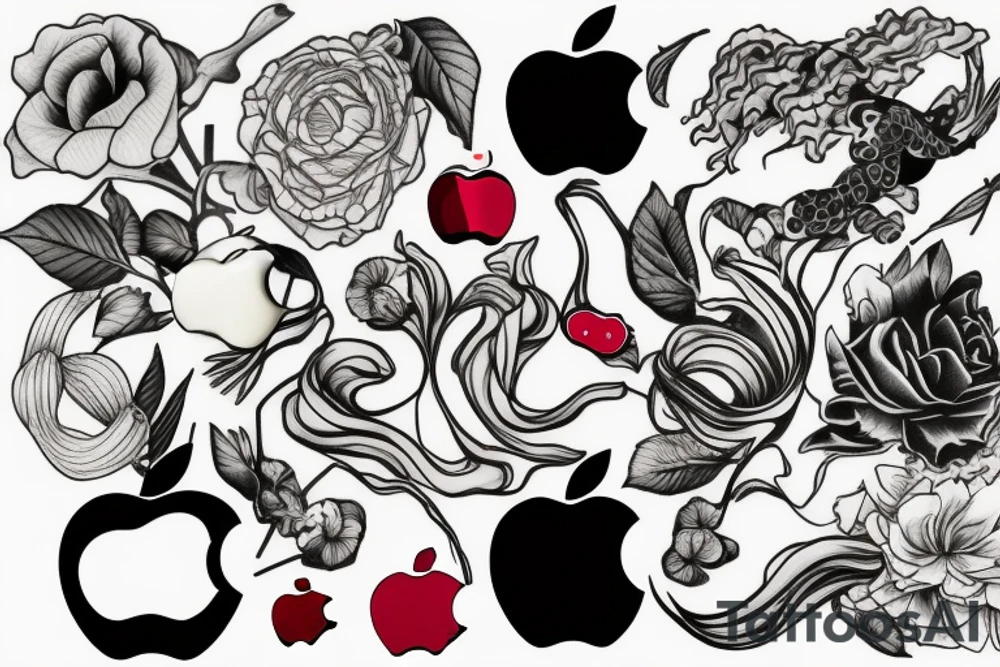 apple with a bite out of it tattoo idea
