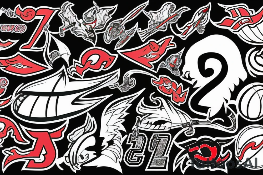 New Jersey Devils and Space tattoo idea
