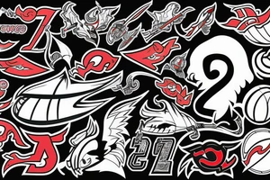 New Jersey Devils and Space tattoo idea