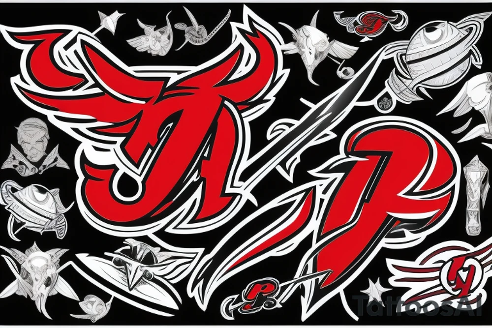 New Jersey Devils and Space tattoo idea