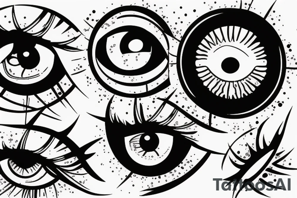 3d eye ball bloodshot tattoo idea