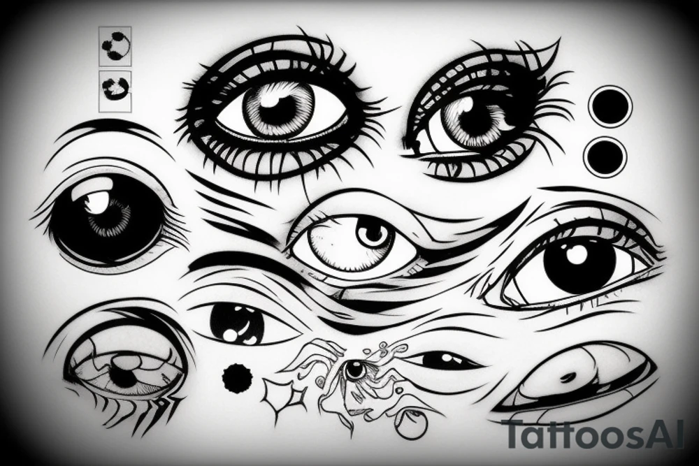 3d eye ball bloodshot tattoo idea