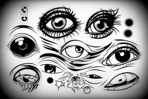 3d eye ball bloodshot tattoo idea