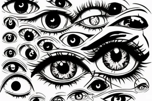 3d eye ball bloodshot tattoo idea