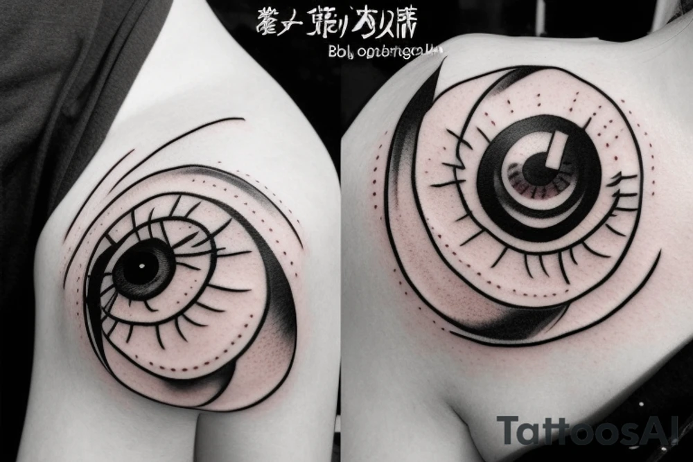 3d eye ball bloodshot tattoo idea