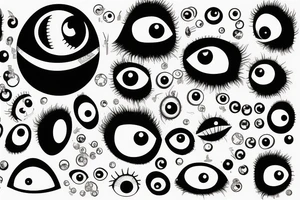 3d eye ball bloodshot tattoo idea