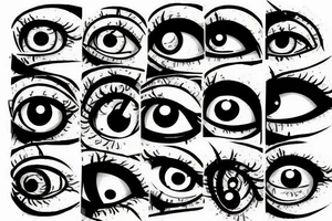 3d eye ball bloodshot tattoo idea
