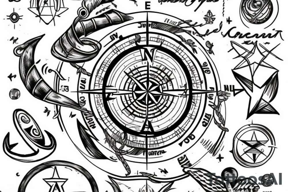 compass star planet anchor

Not all who wander are lost tattoo idea