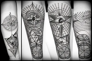 compass star planet anchor
Not all who wander are lost tattoo idea