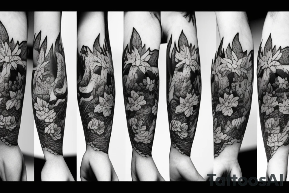 3d apple tattoo idea