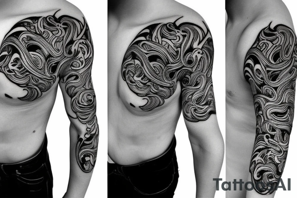 3d apple tattoo idea