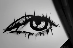 bloodshot eye tattoo idea