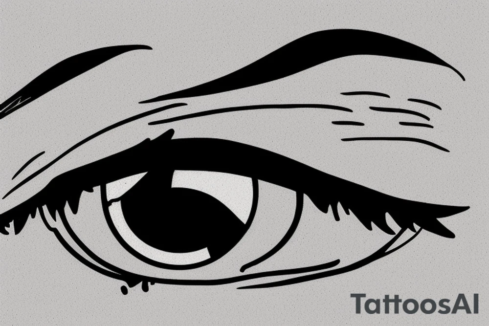 bloodshot eye tattoo idea