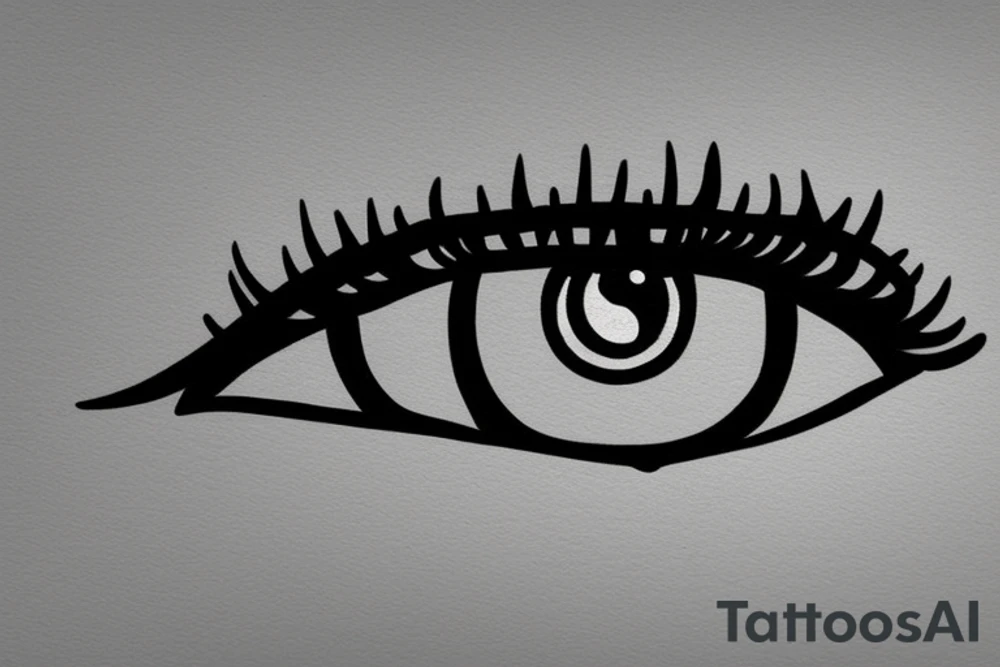 bloodshot eye tattoo idea