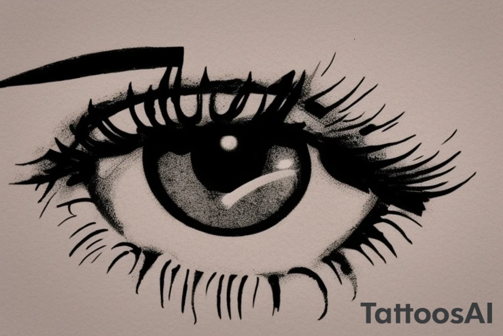 bloodshot eye tattoo idea