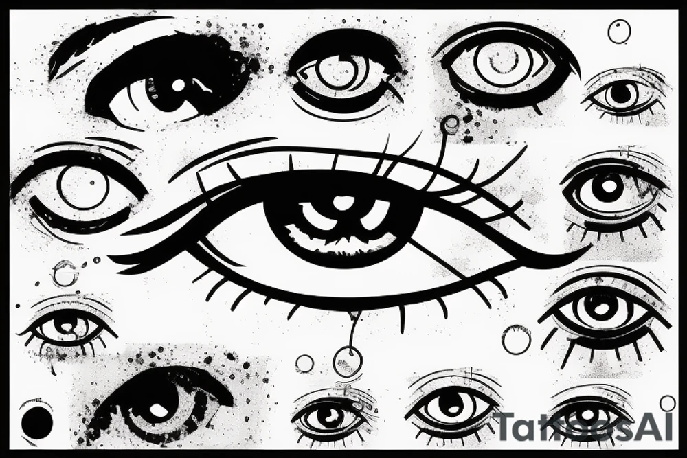 bloodshot eye ball tattoo idea