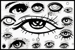 bloodshot eye ball tattoo idea
