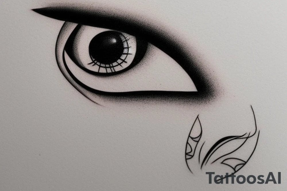 3d eye tattoo idea