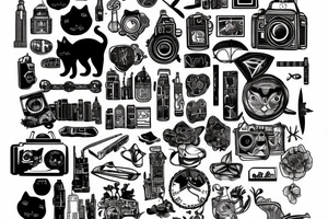 Architecture, cat, art, travel, tattoo idea