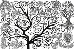 infinite opportunities tree of life tattoo idea