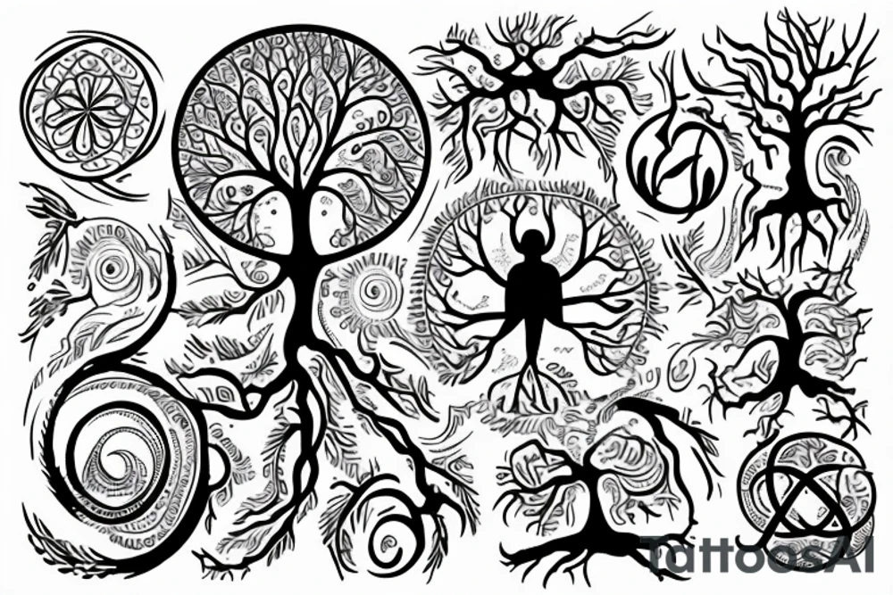 infinite opportunities tree of life tattoo idea