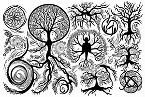 infinite opportunities tree of life tattoo idea