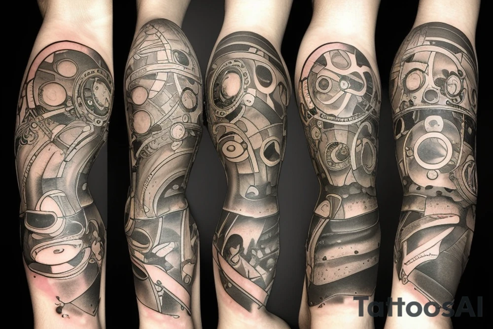 Lazer, frog, steam punk tattoo idea