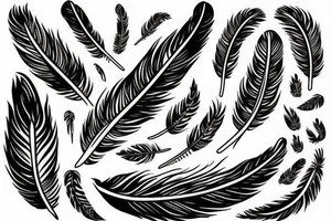 Feather of freedom tattoo idea