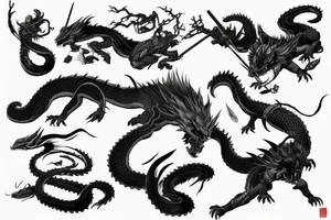 the sekiro's divide dragon tattoo idea