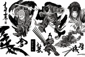 sekiro in the last figth against isshin ashina tattoo idea