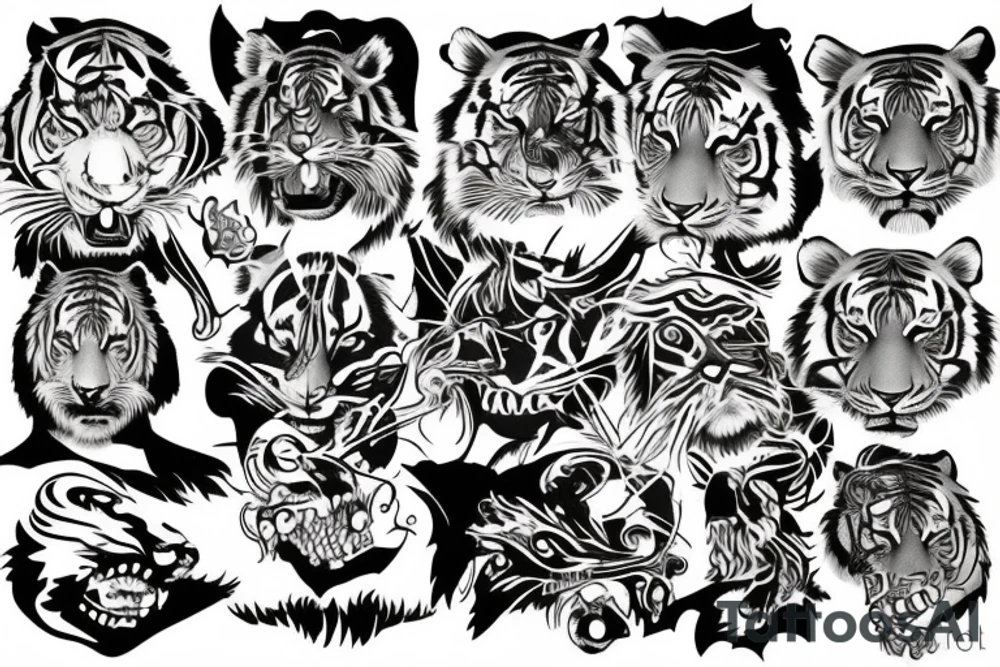 Tiger tattoo idea