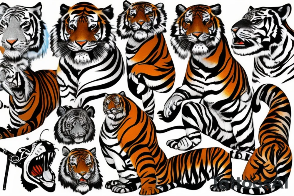 Tiger tattoo idea