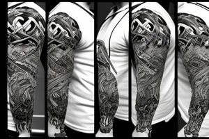 Viking ragnarok style theme tattoo idea