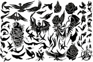 Symbolize freedom in a dark meaning tattoo idea