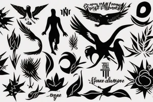 Symbolize freedom in a dark meaning tattoo idea