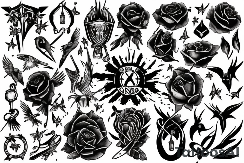Symbolize freedom in a dark meaning tattoo idea